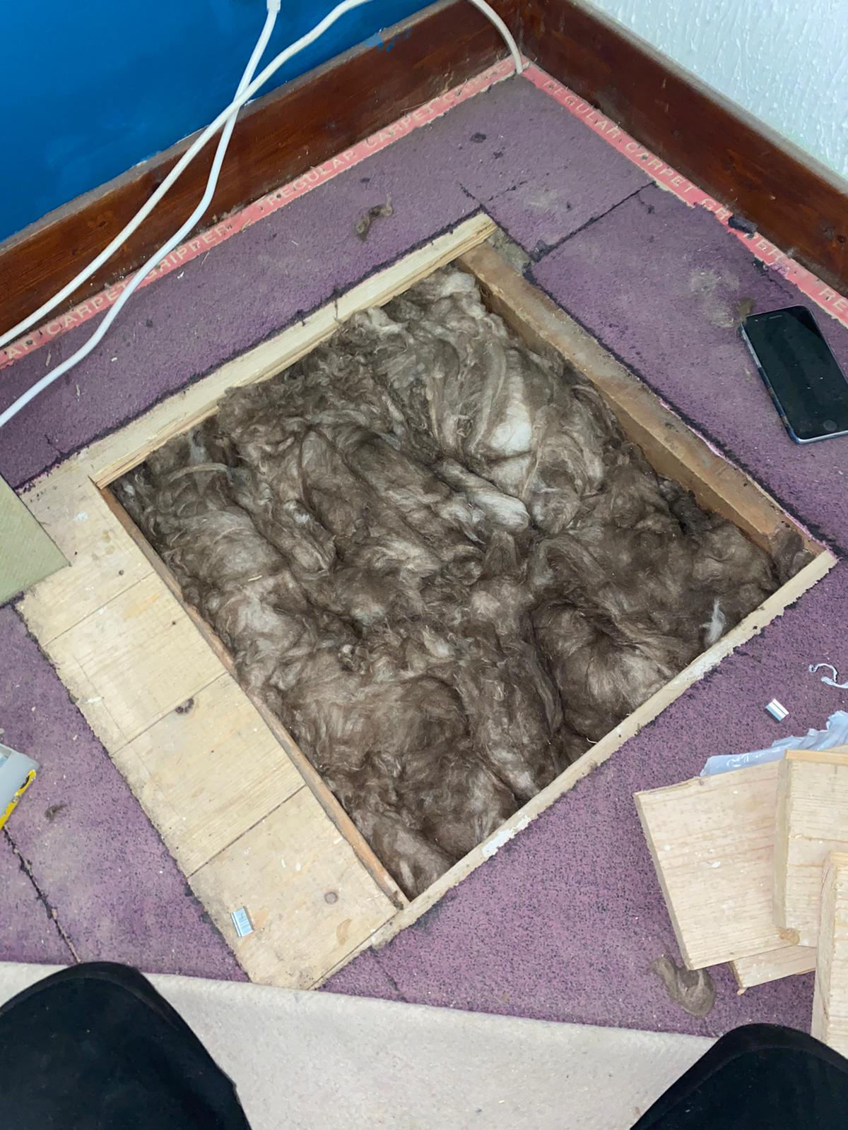 Underfloor Insulation access hatch