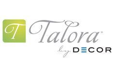 Talora by Decor logo with a green square and elegant gray script text