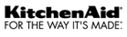 KitchenAid logo with the slogan “FOR THE WAY IT’S MADE” in black text on a white background
