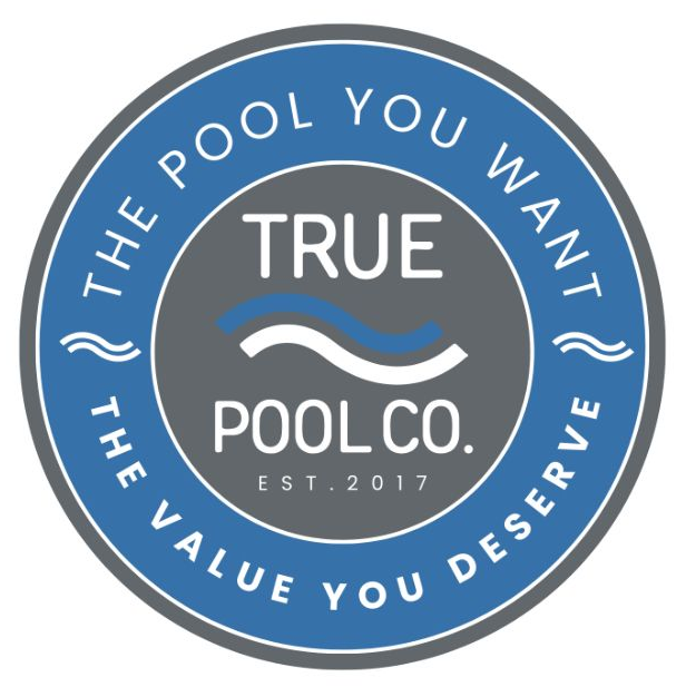 True Pool Co. circular blue-and-white logo with the slogan “The pool you want, the value you deserve.”