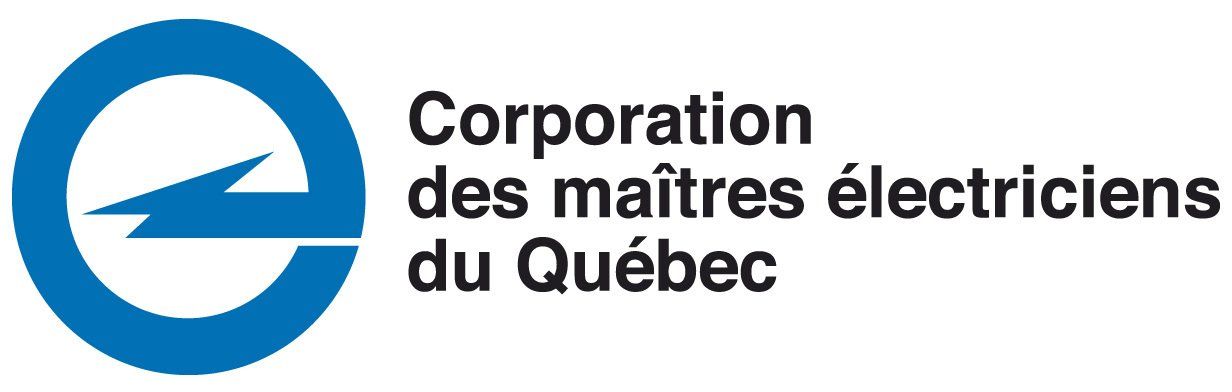 Blue logo with the letter 