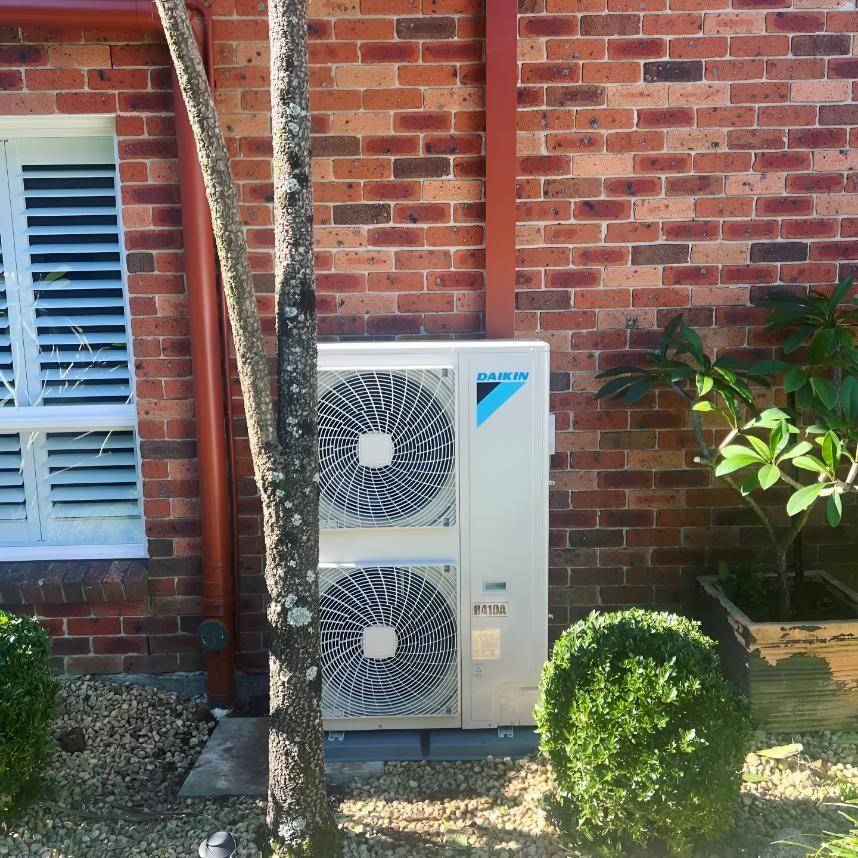 Daikin Air Conditioner is Mounted on the Side — Kiama Air Conditioning in Albion Park Rail, NSW
