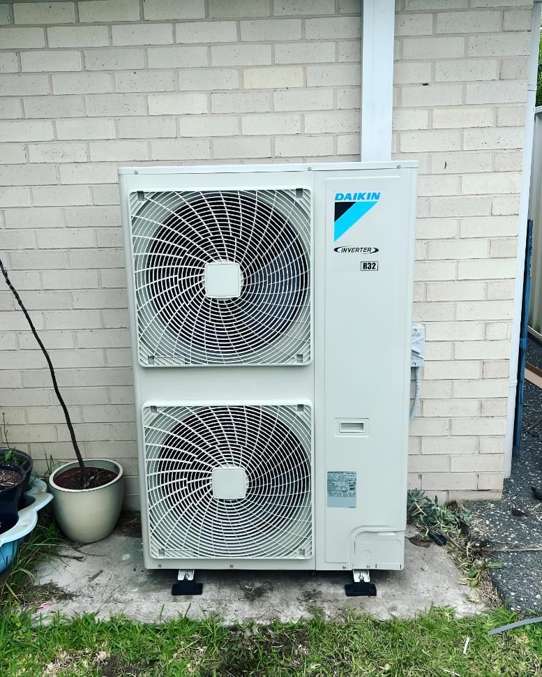Daikin Air Conditioner is Sitting Outside — Kiama Air Conditioning in Albion Park Rail, NSW