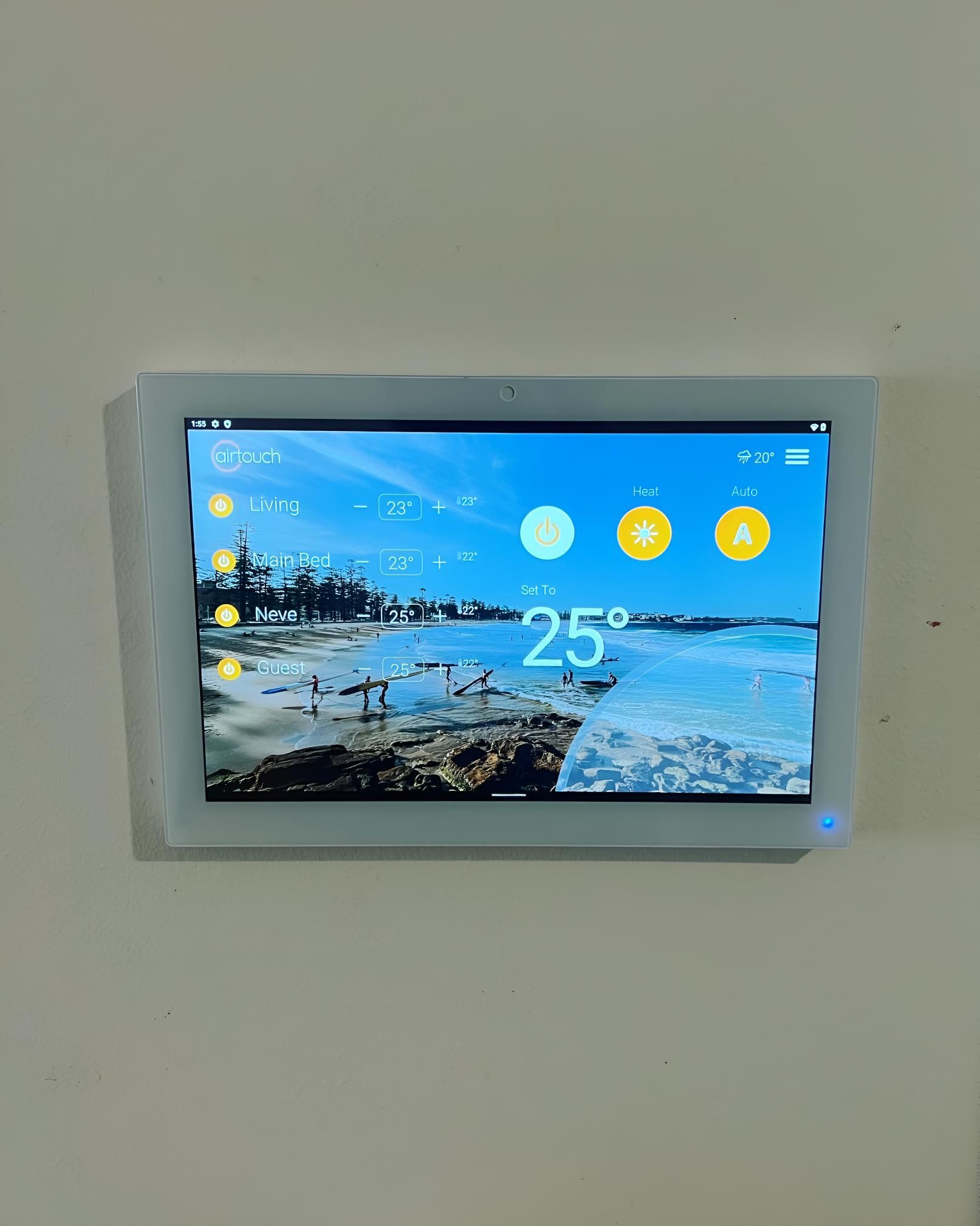 Smart Air Conditioning With a Picture of a Beach on Saying About the Thermostat — Kiama Air Conditioning in Albion Park Rail, NSW