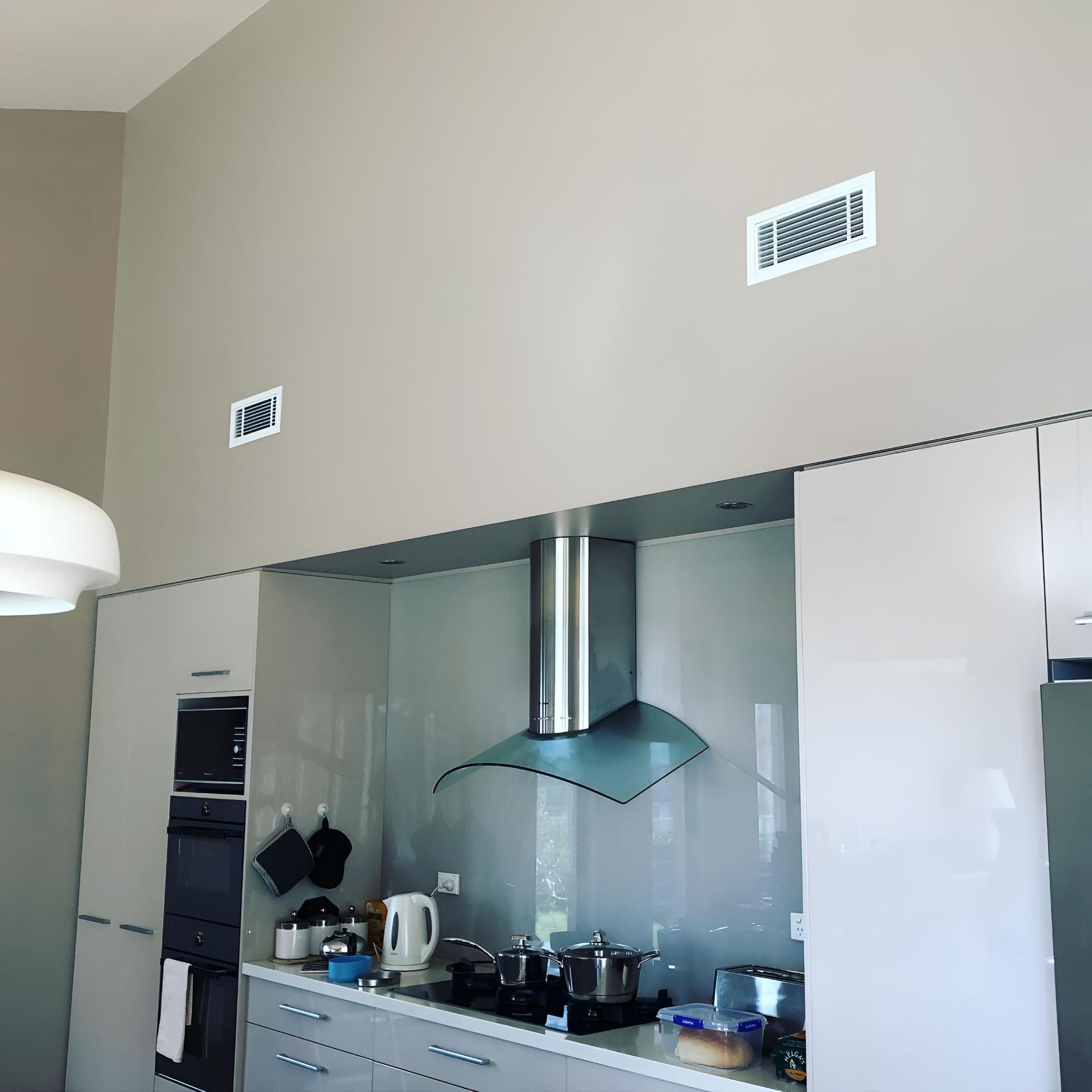 Kitchen With Duct Air Condition — Kiama Air Conditioning in Thirroul, NSW