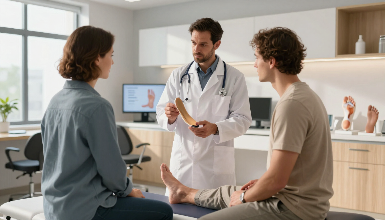 Podiatrist and Patient