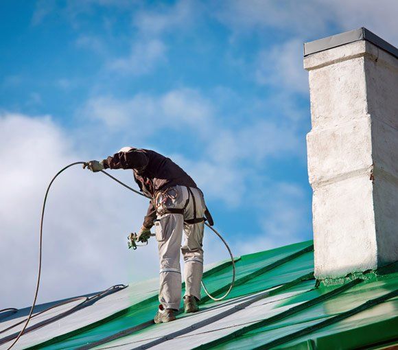 Services Painting Roof in Green Colors — Powder coating service in Singleton, NSW