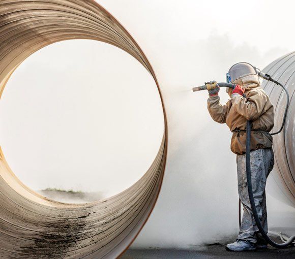 Sandblasting or Abrasive Blasting — Powder coating service in Gosford, NSW