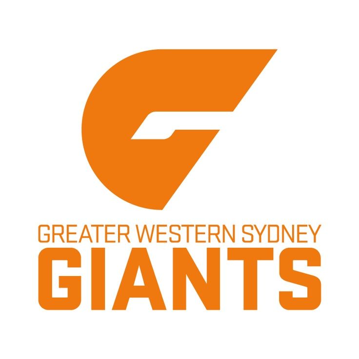 Orange logo of the Greater Western Sydney Giants Australian Football team. Large stylized