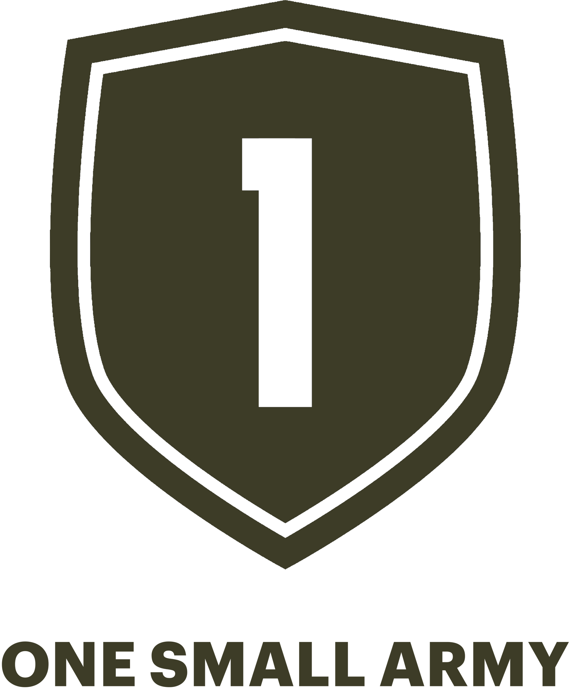 Shield emblem with white 