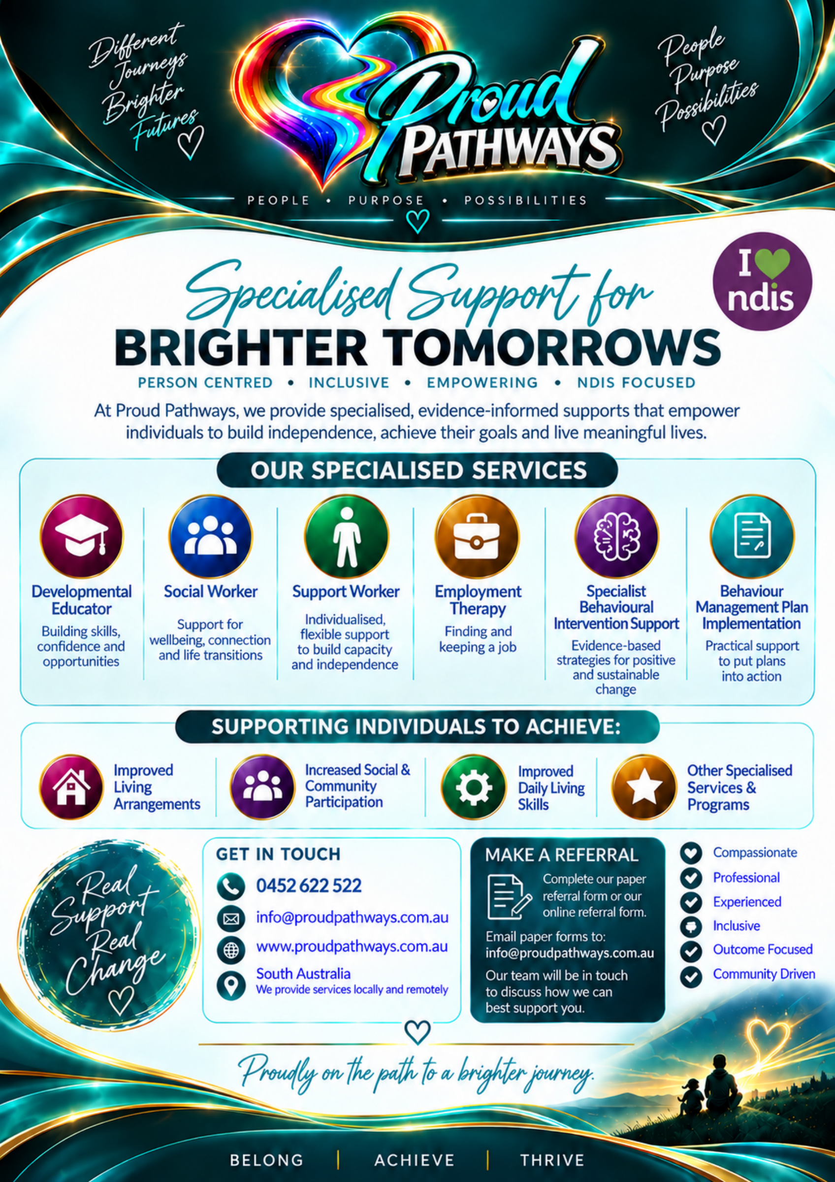 Proud Pathways new service flyer