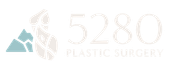 Logo for 5280 Plastic Surgery: stylized mountain and figure with text.
