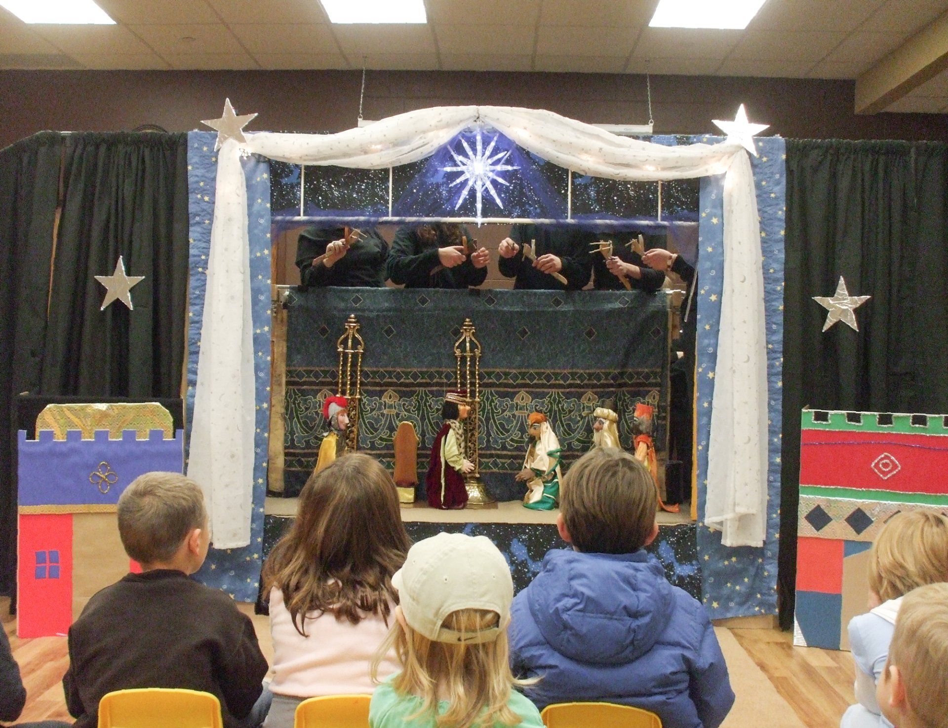 Young audience  watching show