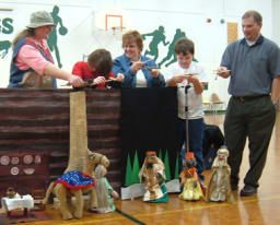Photo of FFM's first road trip to Trinity School in Neenah