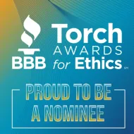 A poster for the torch awards for ethics