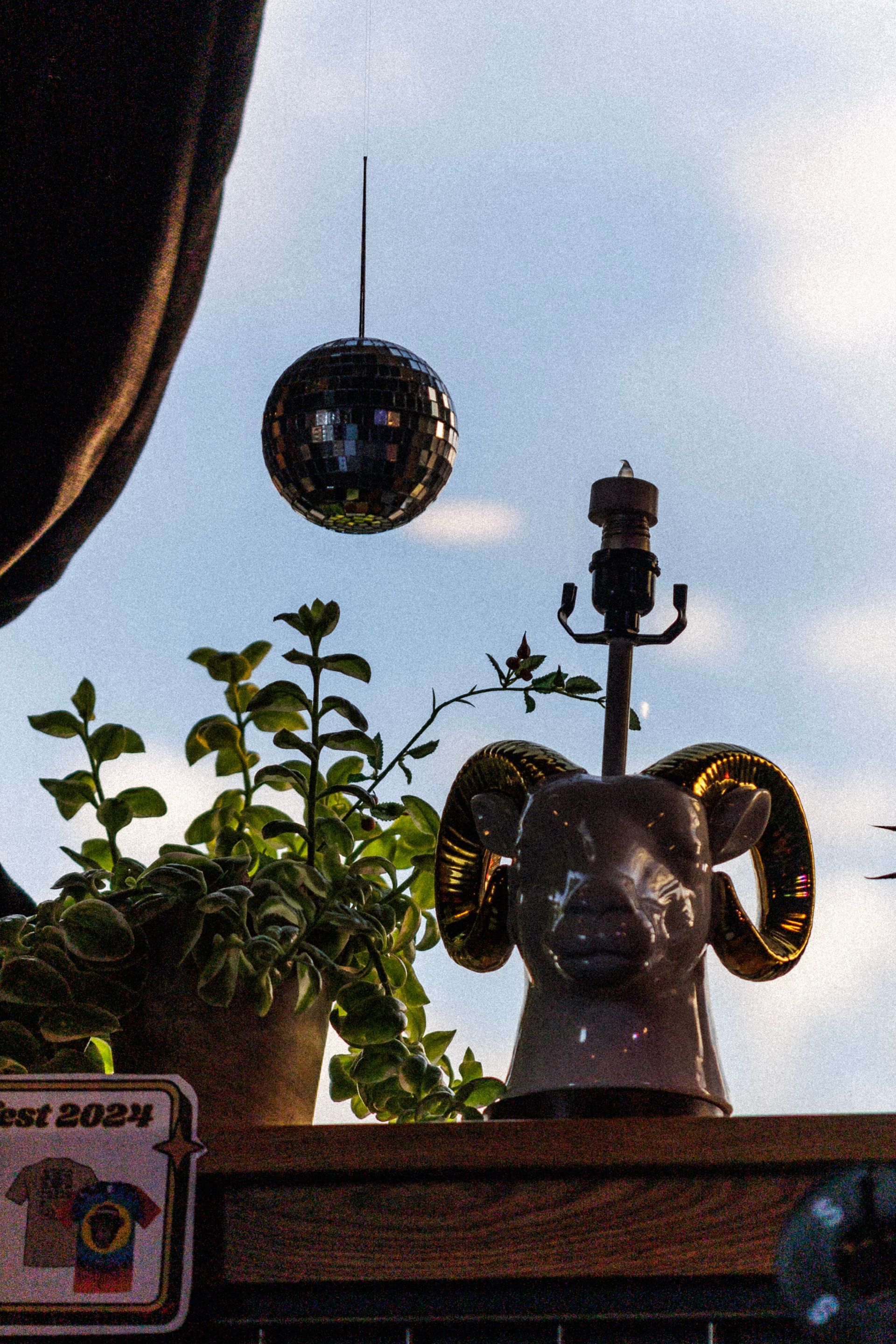 Windowsill at The Happy Productions Listening Room in Cambridge, Minnesota