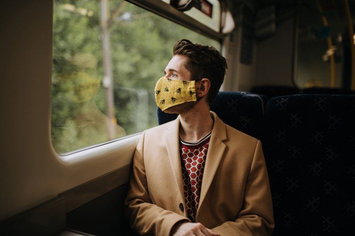 Man with Face Mask — Brooklyn, NY — Brooklyn Radio Dispatcher Man with Face Mask — Brooklyn, NY — Brooklyn Radio Dispatcher