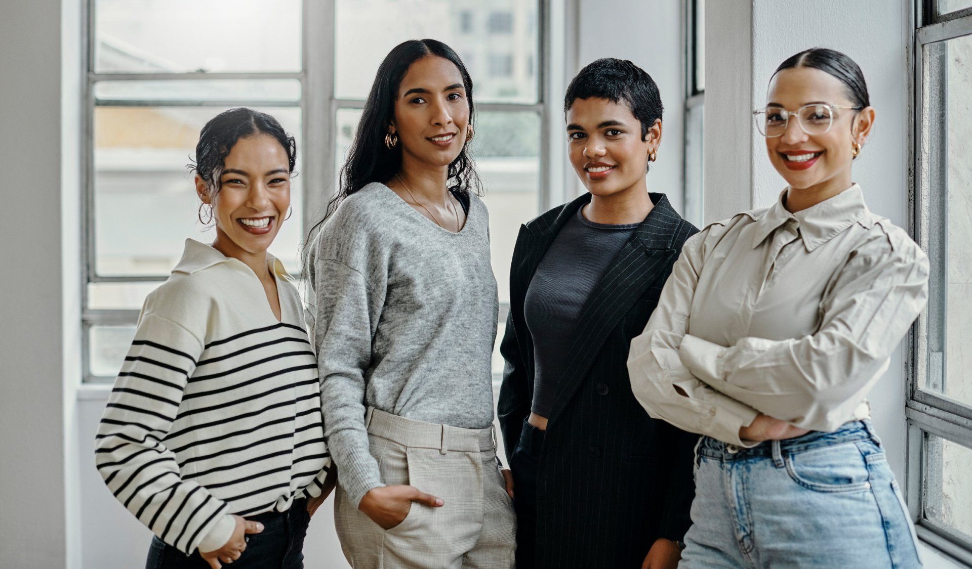 Group Portrait Of Happy Woman — Sunrise, FL — CEI Staffing