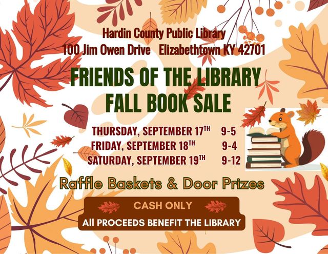 Fall Book Sale Flyer