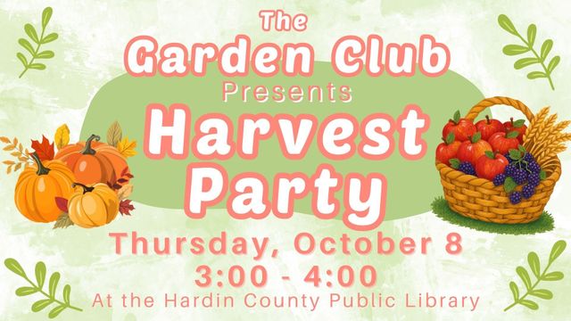 Garden Club Harvest Party