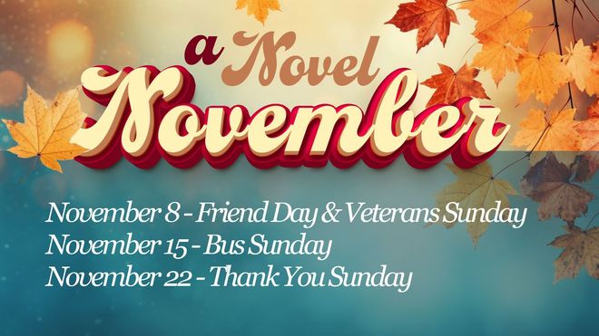 a list of special emphasis Sunday gatherings at straightway baptist church. this autumn themed graphic is titled