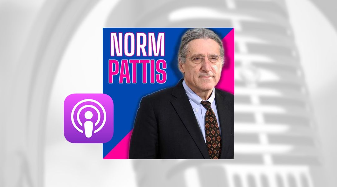 Podcast artwork featuring Norm Pattis, a man in a suit, with a podcast logo.