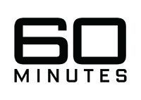 60 Minutes logo in black on a white background