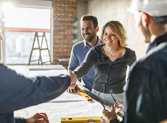 Contractor And Client Shaking Hands — Chesapeake, VA — Jay Development Contractor And Client Shaking Hands — Chesapeake, VA — Jay Development