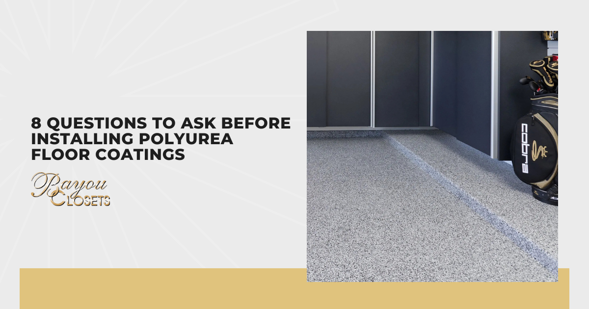 8 Questions to Ask Before Installing Polyurea Floor Coatings