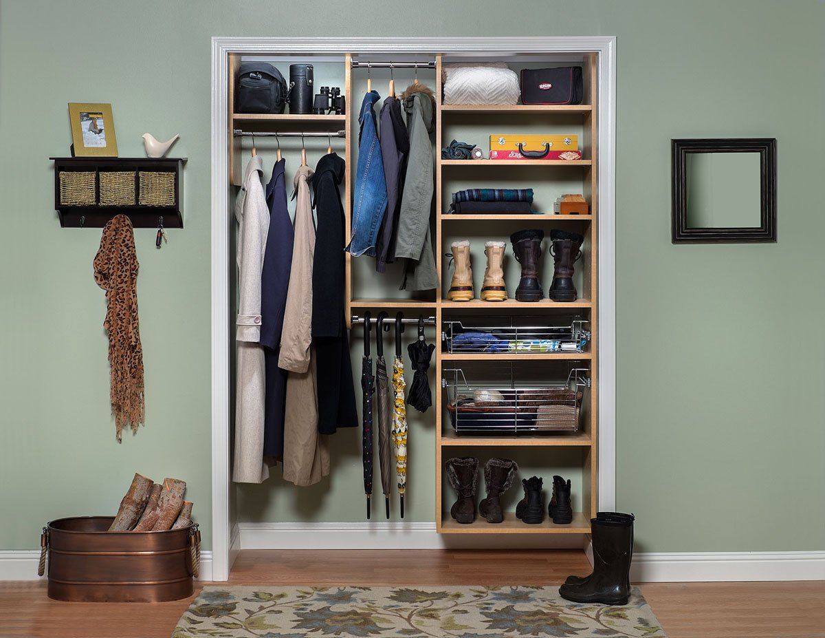 Small Reach In Custom Closet System