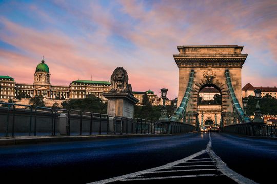 Budapest at sunset
