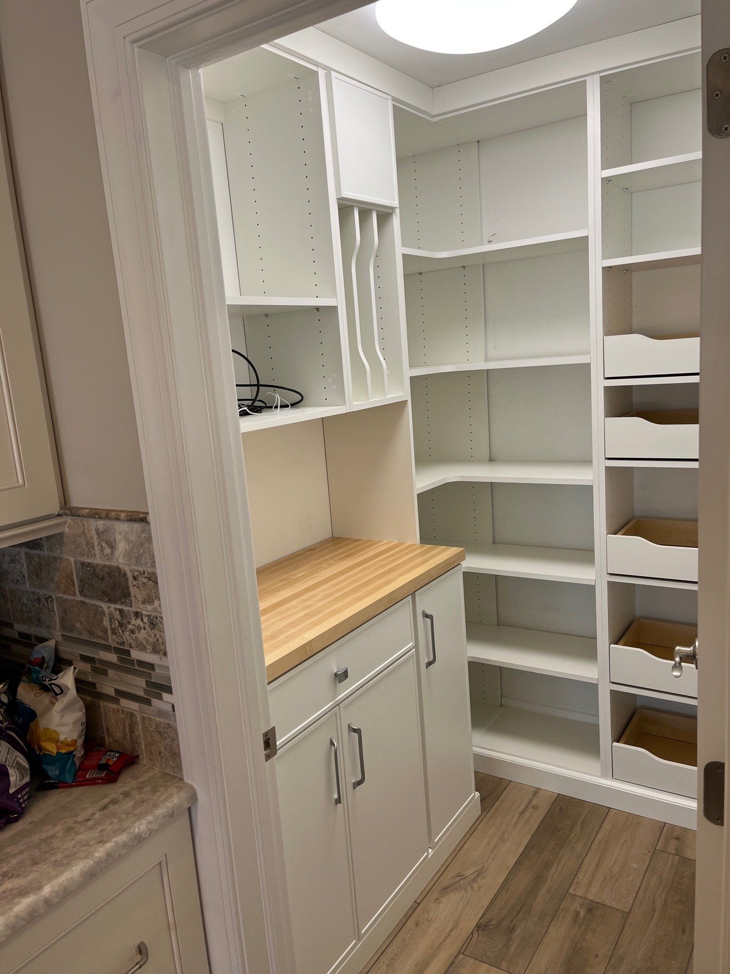 Custom Kitchen Pantry System Client Project