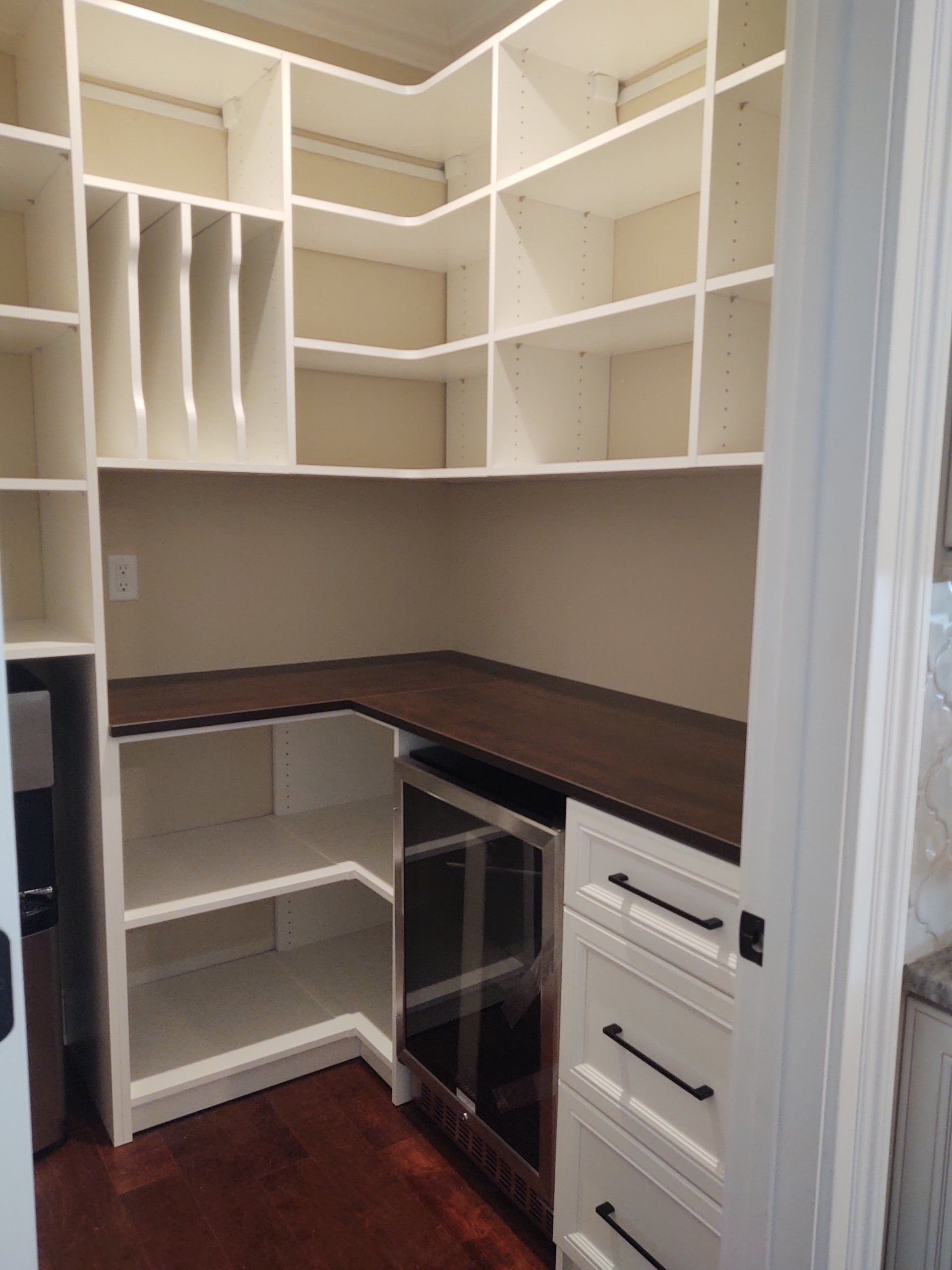 Custom Kitchen Pantry System Client Project