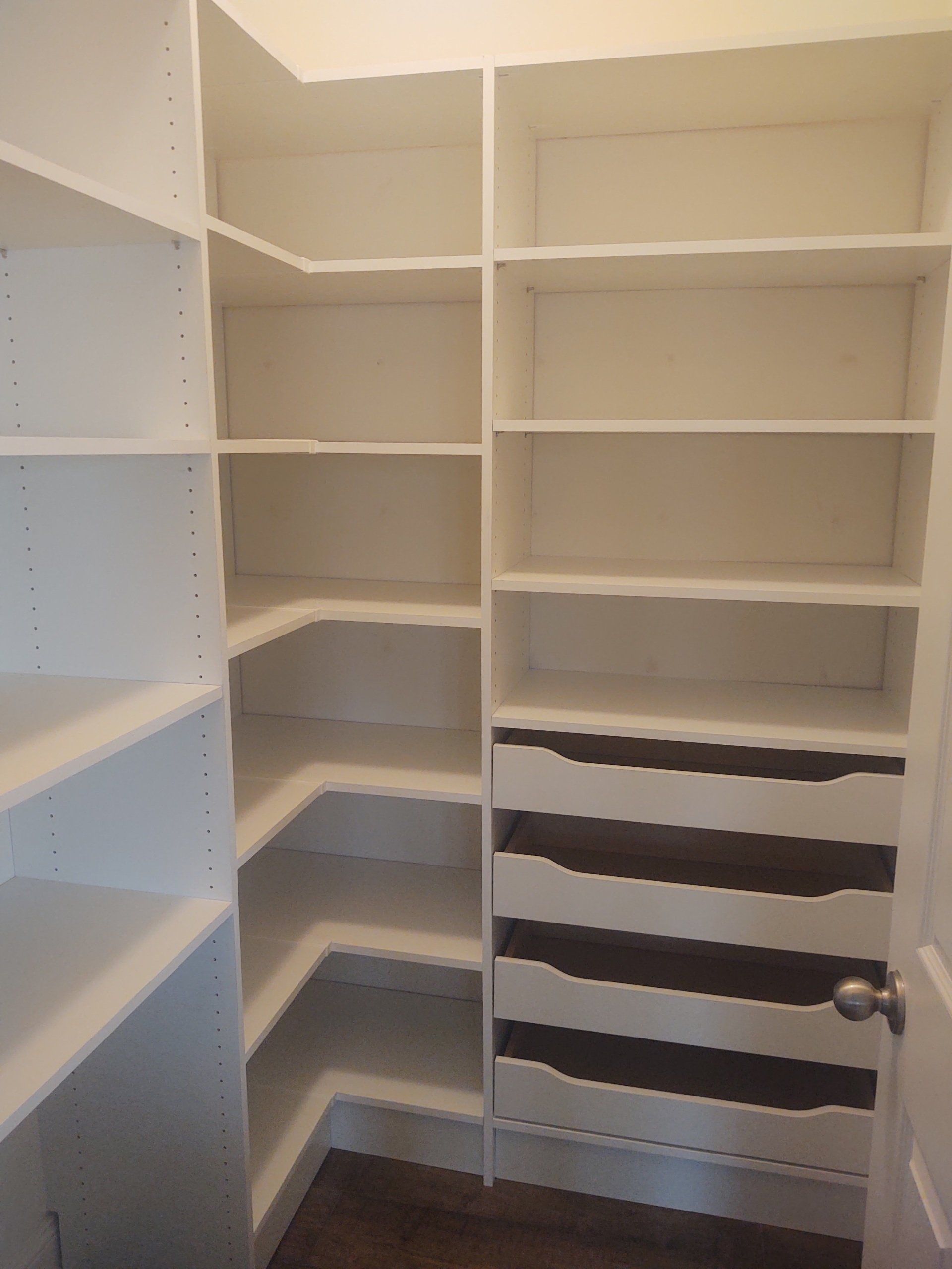 Custom Kitchen Pantry System Client Project