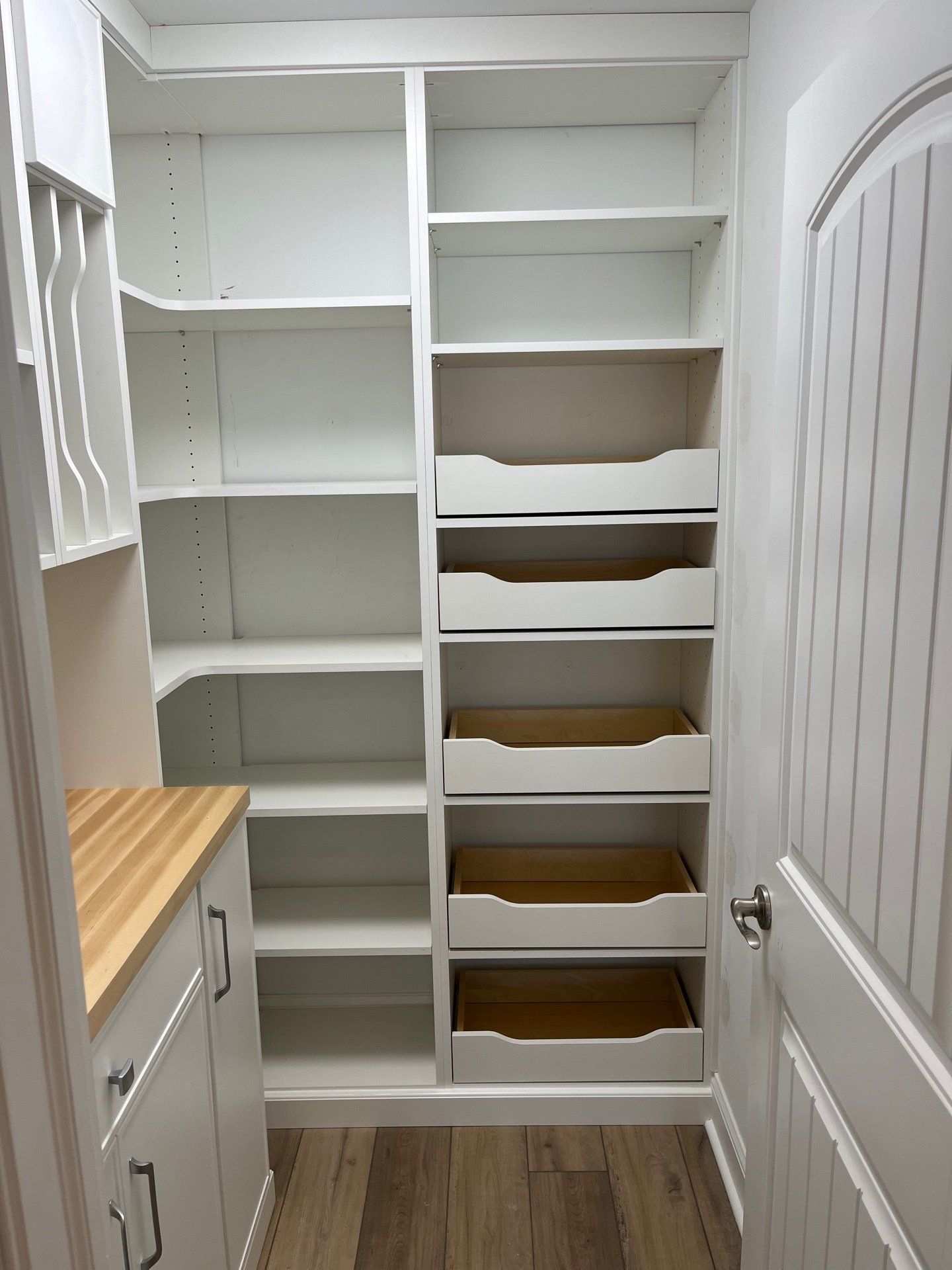 Custom Kitchen Pantry System Client Project