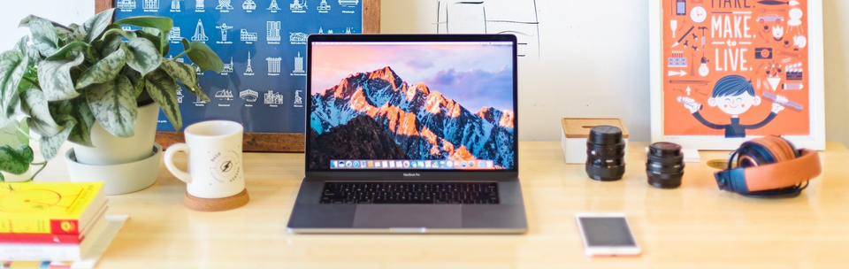 Desk With Personal Items