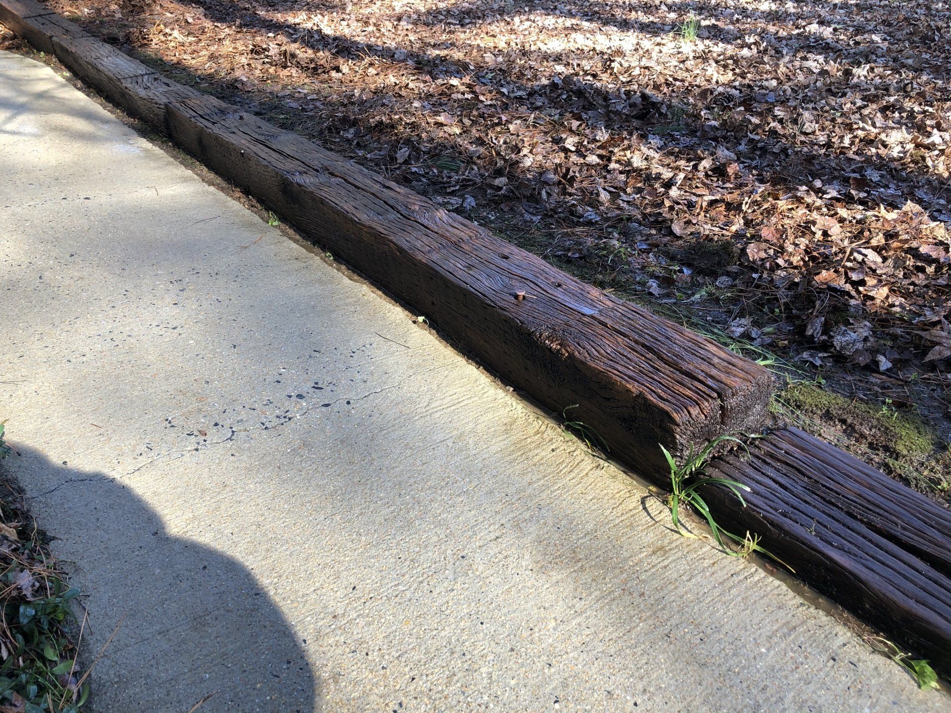 cleaned new look path way on side