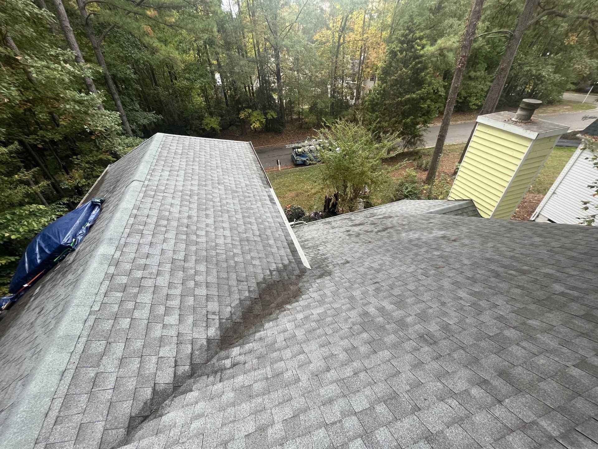 After Leaves Were Removed — Henrico, VA — Central Virginia Power Washing