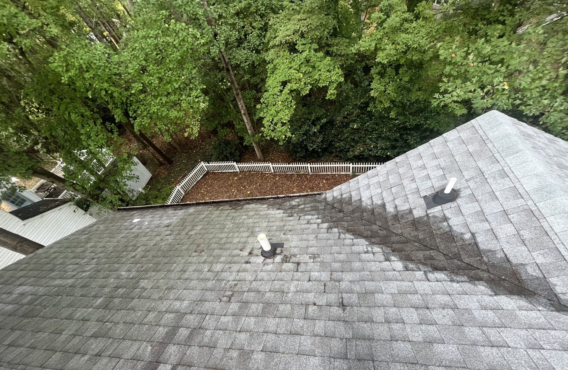 After Leaves Were Removed — Henrico, VA — Central Virginia Power Washing