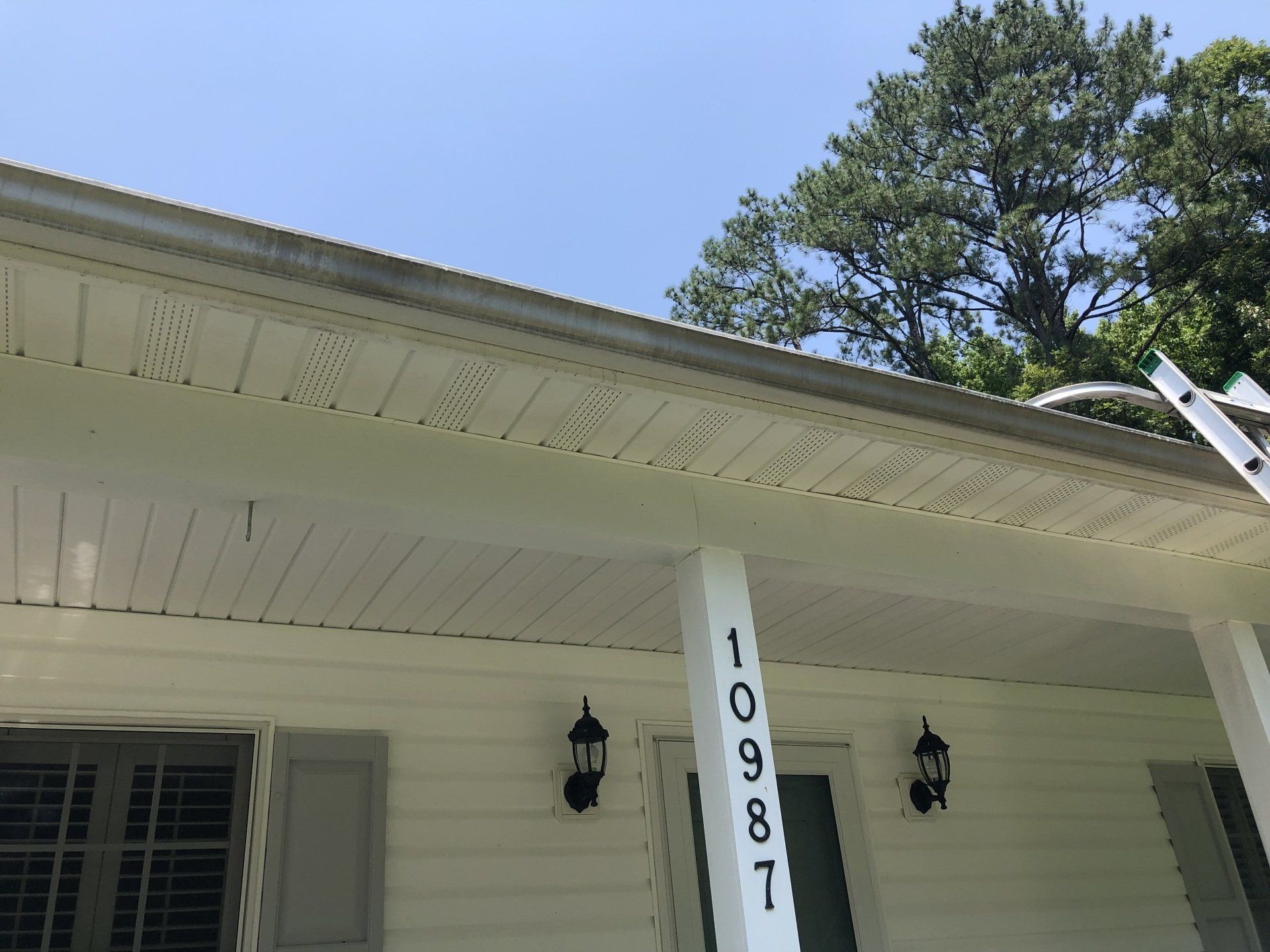 Before Leaves Were Removed — Henrico, VA — Central Virginia Power Washing