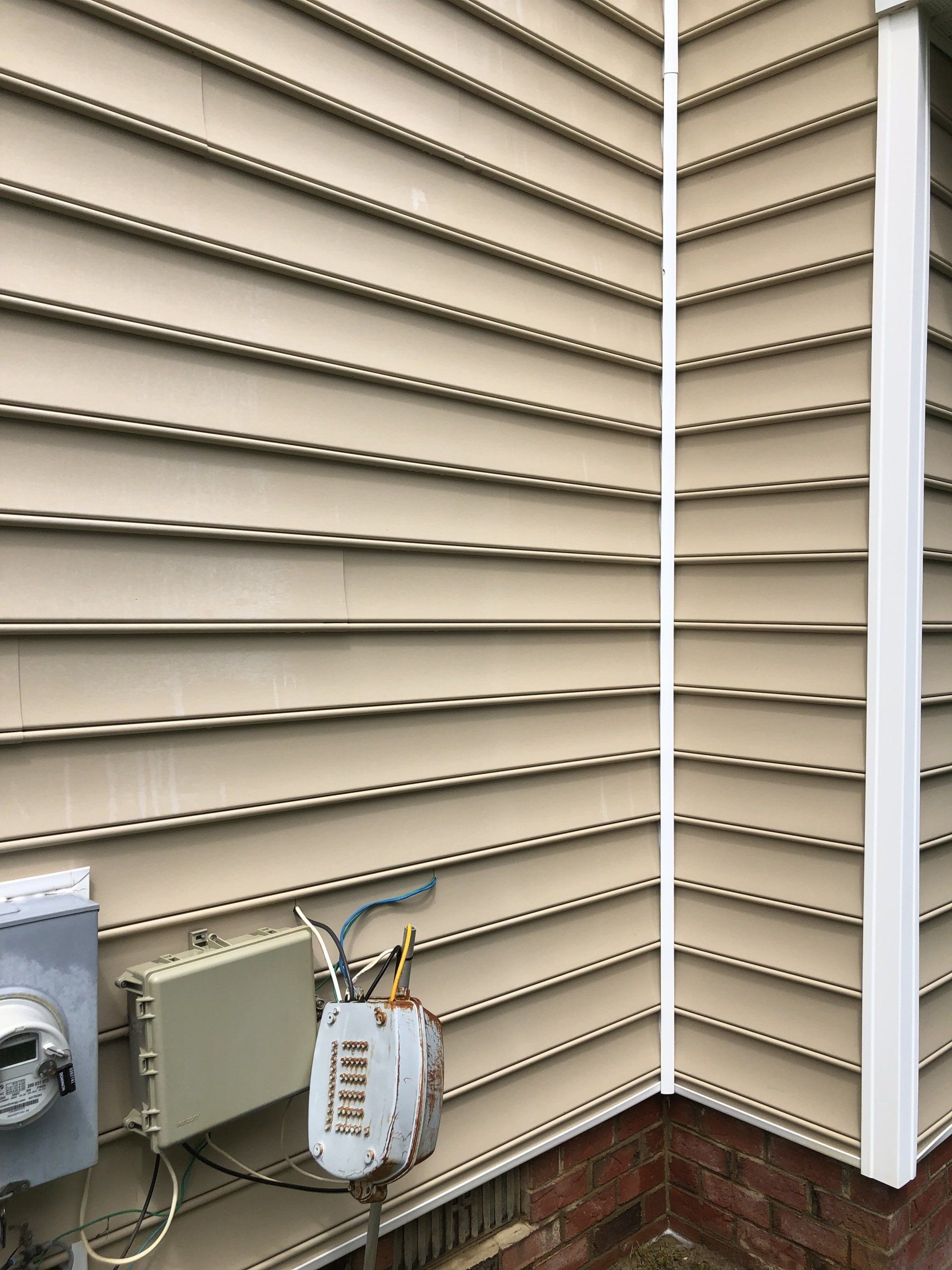 cleaned new look exterior of the house
