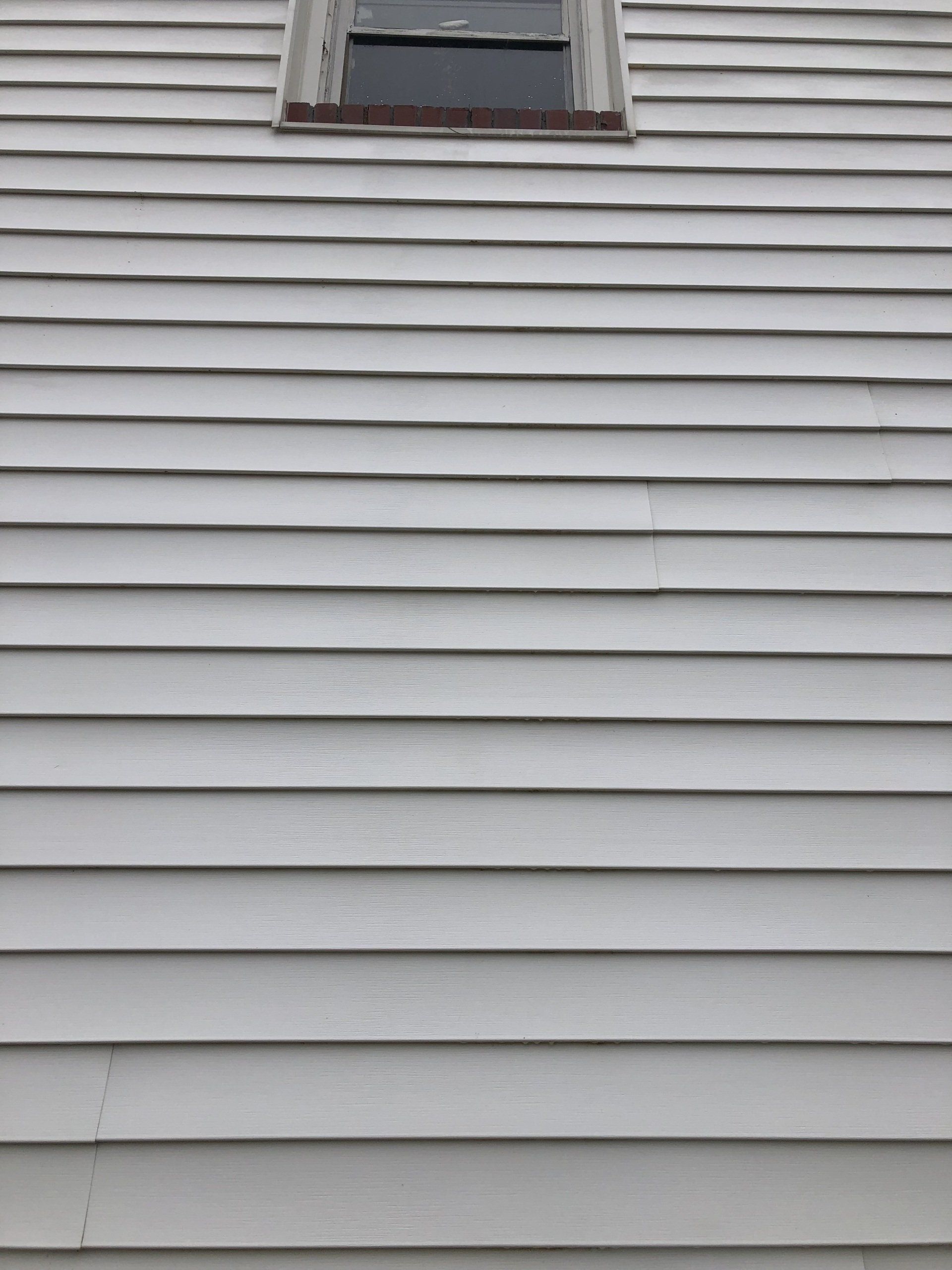 cleaned new look exterior of the house on window
