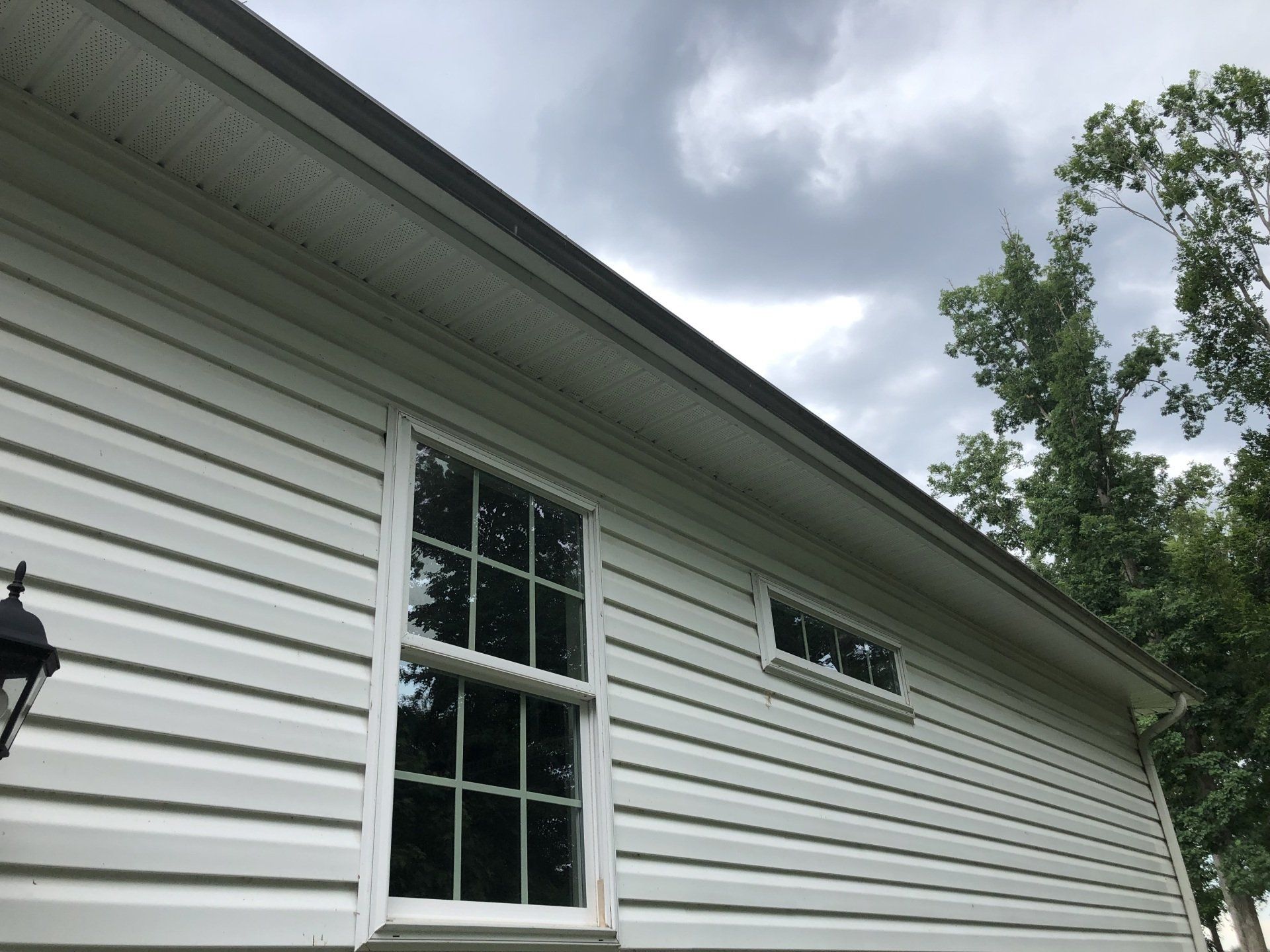 Before Leaves Were Removed — Henrico, VA — Central Virginia Power Washing