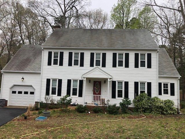 Before Roof Cleaning — Kents Store, VA —  Central Virginia Power Washing