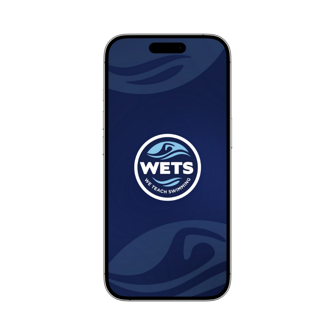 A cell phone with a wets logo on the screen
