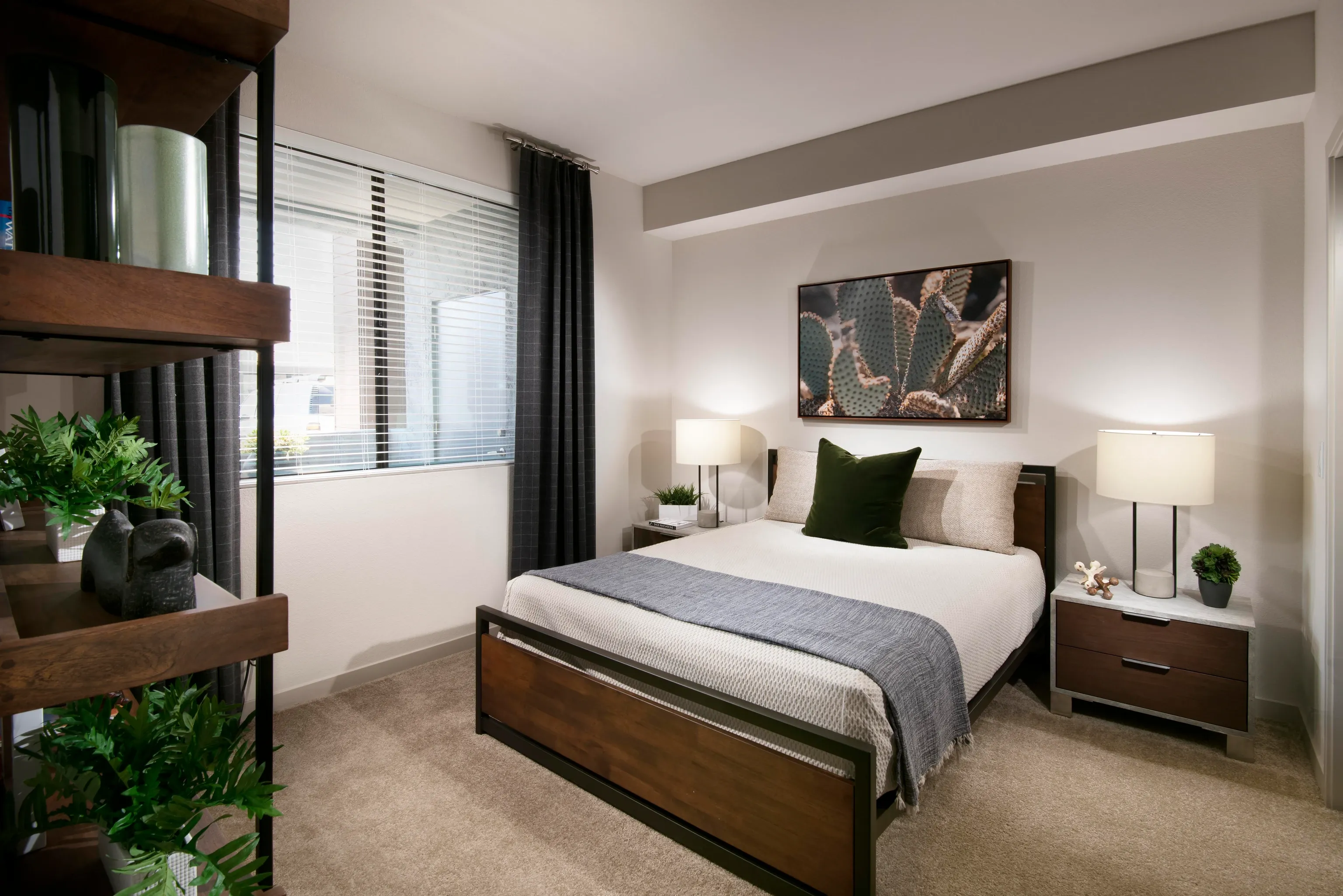 Furnished bedroom shown — representative home at Parc South Mountain.