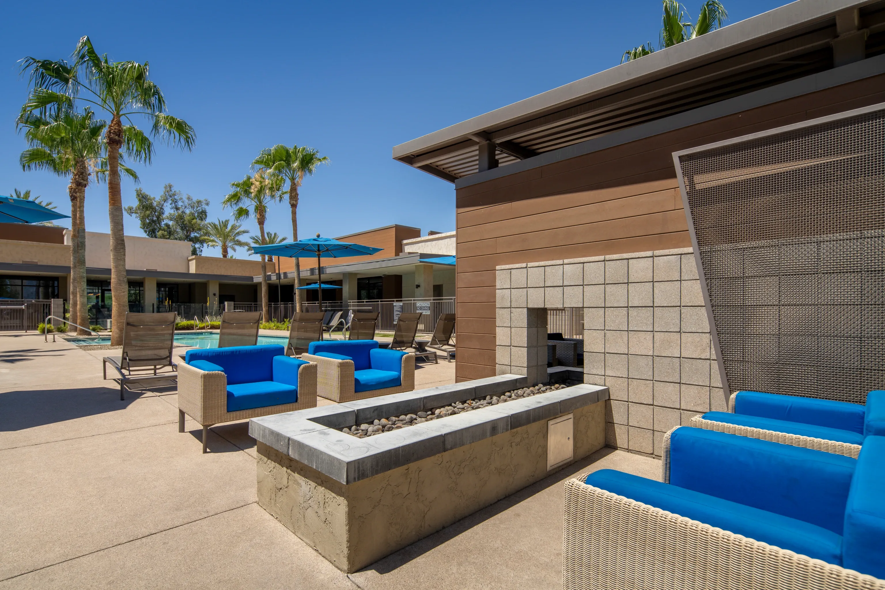Shared outdoor space at Parc South Mountain.