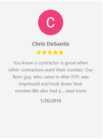 Customer review: Pink circle with letter 