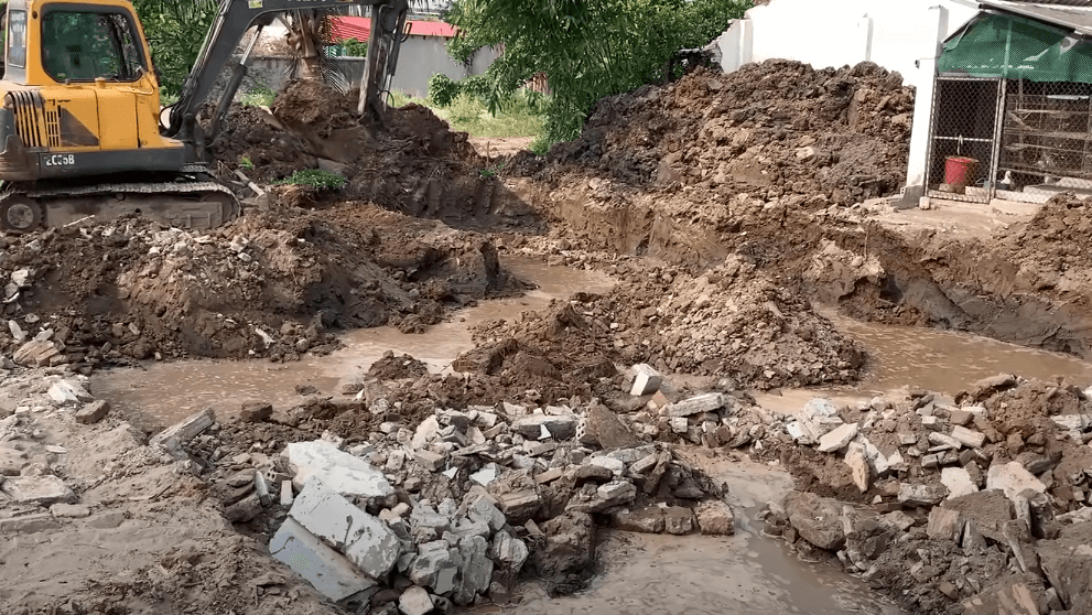 removal of old driveway prior to pour