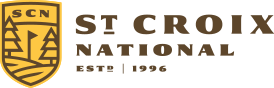 St. croix logo in brown
